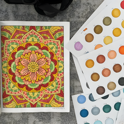 Color by Number Book for Adults and Kids