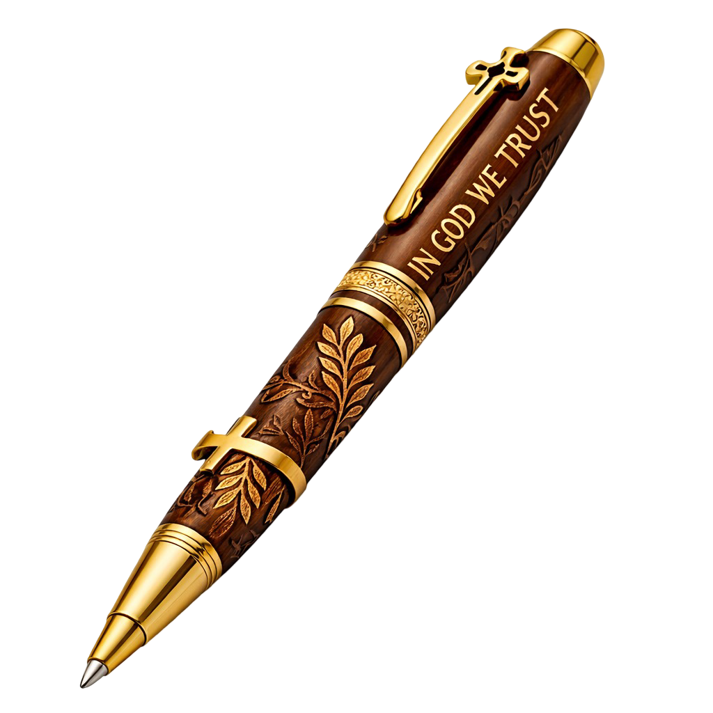 "In god we trust" Pen