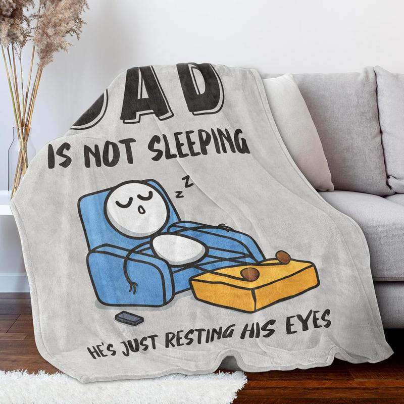 Dad blanket soft flannel product panel